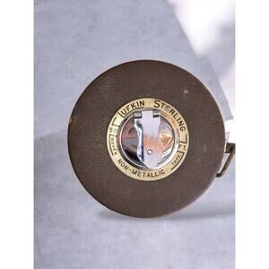 VINTAGE LUFKIN STERLING RULE CO. 50 FT. WOVEN NON-METALLIC TAPE